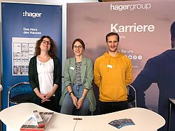 Stand Firma hagergroup auf der Firmenkontaktmesse