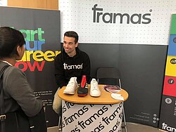 Stand Framas Group auf der Firmenkontaktmesse