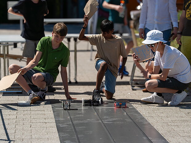 Impression eines Rennstarts bei der Lautrer Solar Power Competition Impression eines Rennstarts bei der Lautrer Solar Power Competition