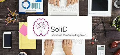 Computertastatur, Hände, SoliD-Projekt Logo